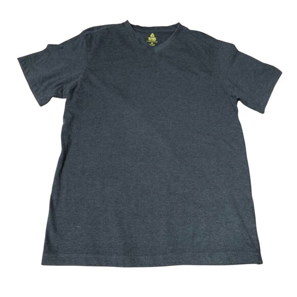 Dark Gray Vneck Mens Tshirt Medium Rugged Trails Outdoors Casual - Picture 5 of 7